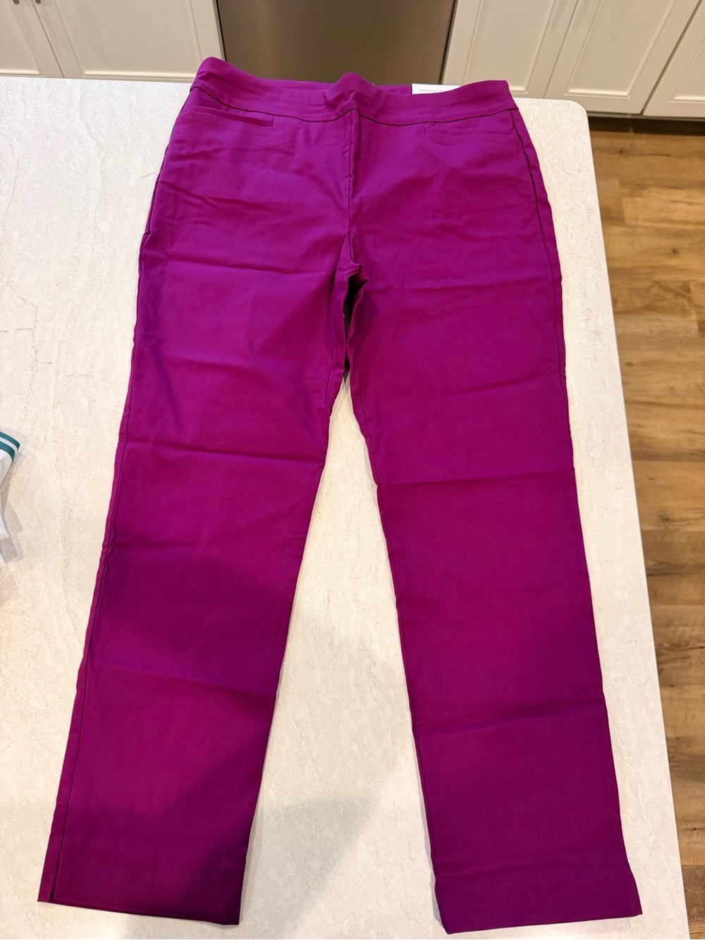 Chicos Basic Slit Slim Ankle Pants